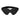 Shots Ouch Diamond Studded Eye Mask - Black