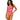 hot pink Stretch Lace with Underwire Cups & Strap Thong Detail Teddy