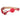 Spartacus Ball Gag Red/Gold Straps - 46 mm