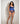 blue Plus Size Eyelash Lace & Mesh Underwire Camidoll with Panty.