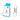 glas pacificer shapped clear glass butt plug