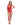 Red lace and mesh teddy by Risque Business, front view